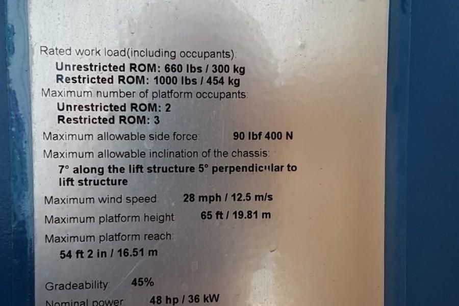 Genie S65XC Valid inspection, *Guarantee! Diesel, 4x4 Dr