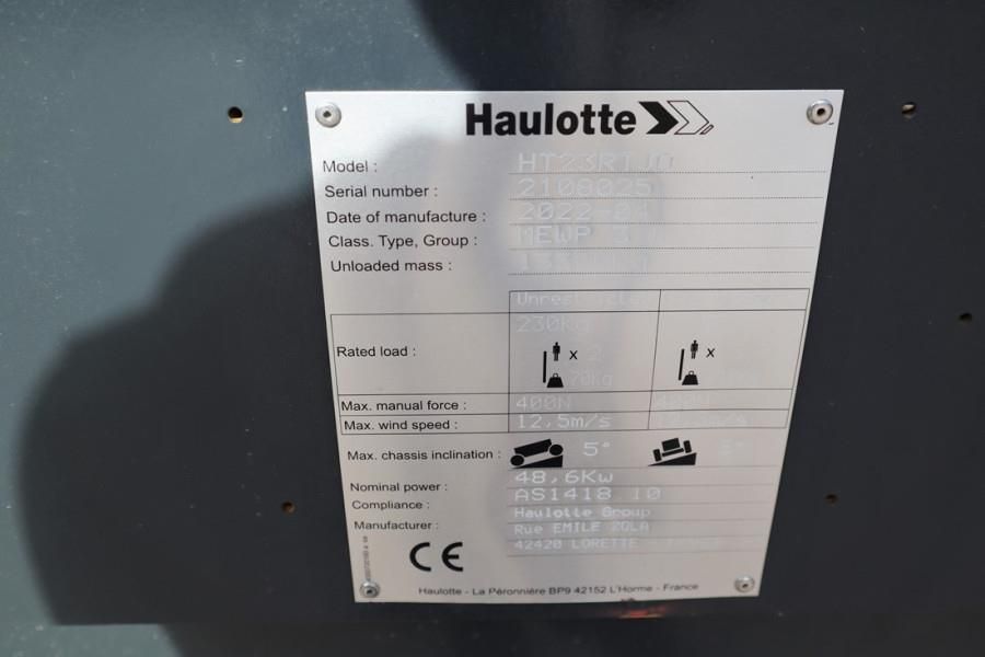 Haulotte HT23RTJ O Valid Inspection, *Guarantee! Diesel, 4x