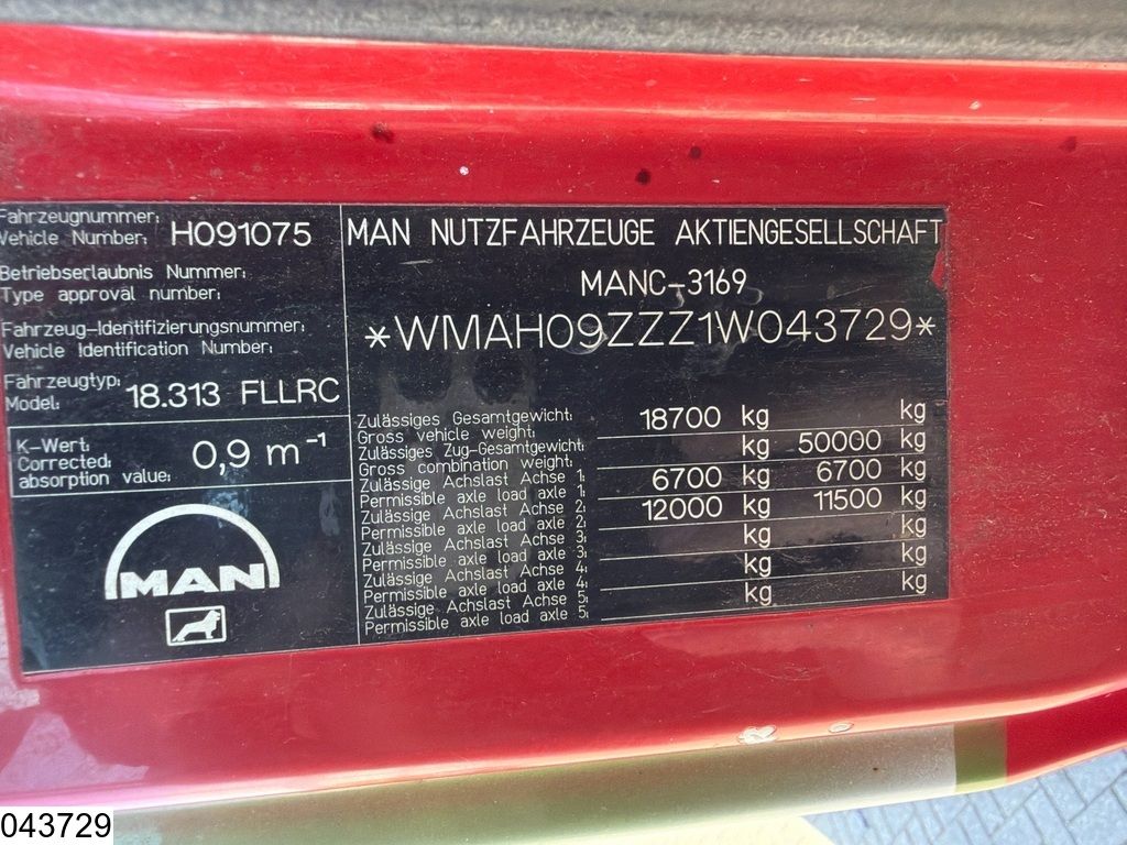 MAN TGA 18 310 EURO 3, PTO, RHD