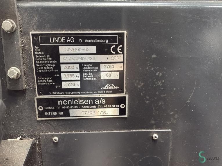 Gabelstapler Elektrisch Linde E30 2002 Triplex