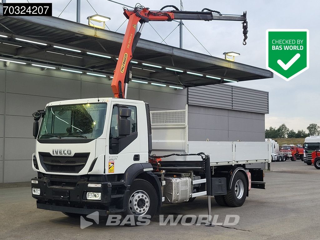 Iveco Stralis 310 4X2 Crane Tipper Palfinger PK11.001K Remote Full Steel Euro 6