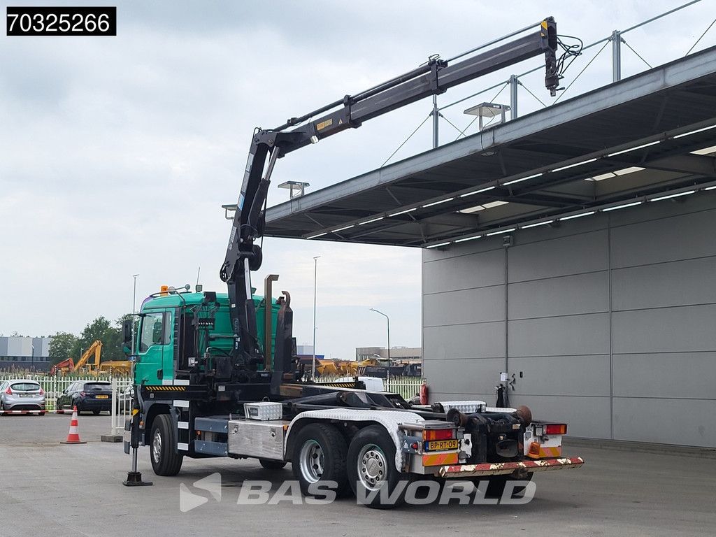 MAN TGA TGA 26.360 6X2 HIAB 166B-2 CL Crane + 20t Hook Steering Axle Euro 3