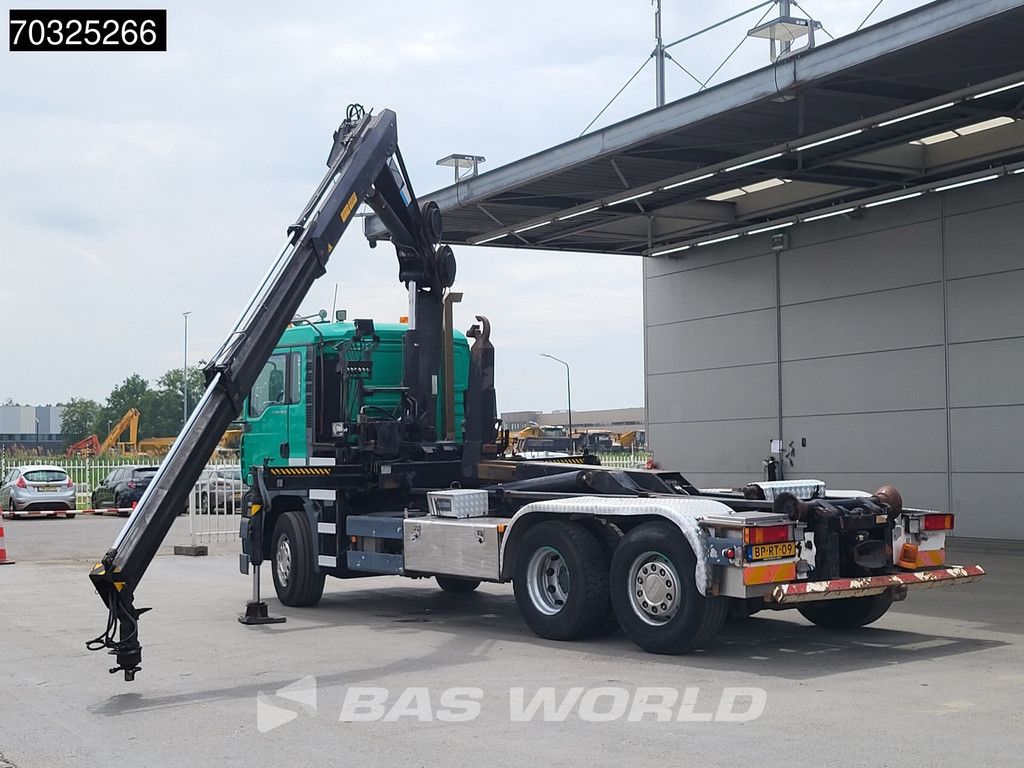 MAN TGA TGA 26.360 6X2 HIAB 166B-2 CL Crane + 20t Hook Steering Axle Euro 3
