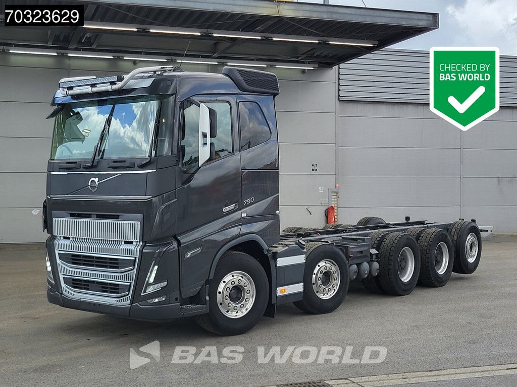 Volvo FH16 750 10X4 Full Air suspension 10x4 chassis Lift+steering Axle VEB+ Euro 6