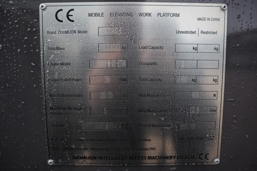 Zoomlion ZT20J Valid inspection, *Guarantee! Diesel, 4x4x4