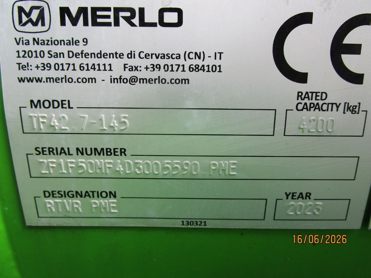 Merlo 42.7 tf 795 uren !!!!! 145pk