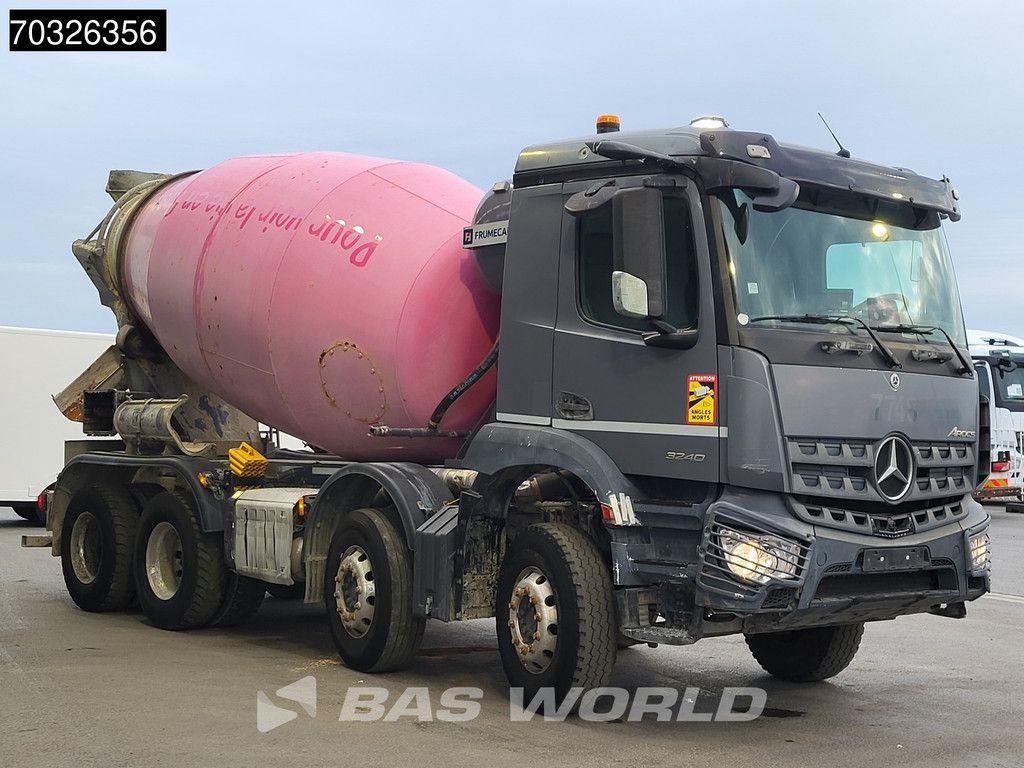 Mercedes Arocs Arocs 3240 8X4 9m3 Frumecar Mixer Steel suspension Automatic Euro 6