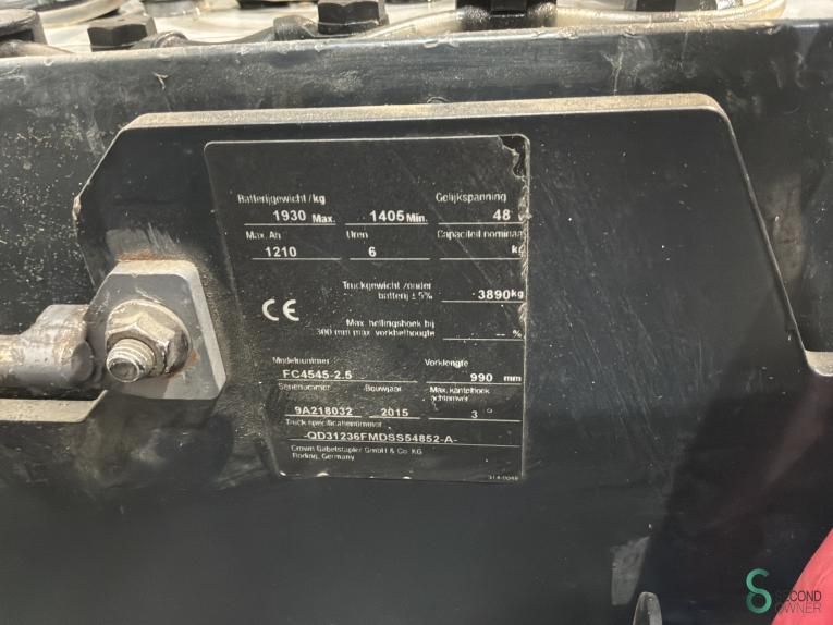 Gabelstapler Elektrisch Crown FC 4515 2.5 2015