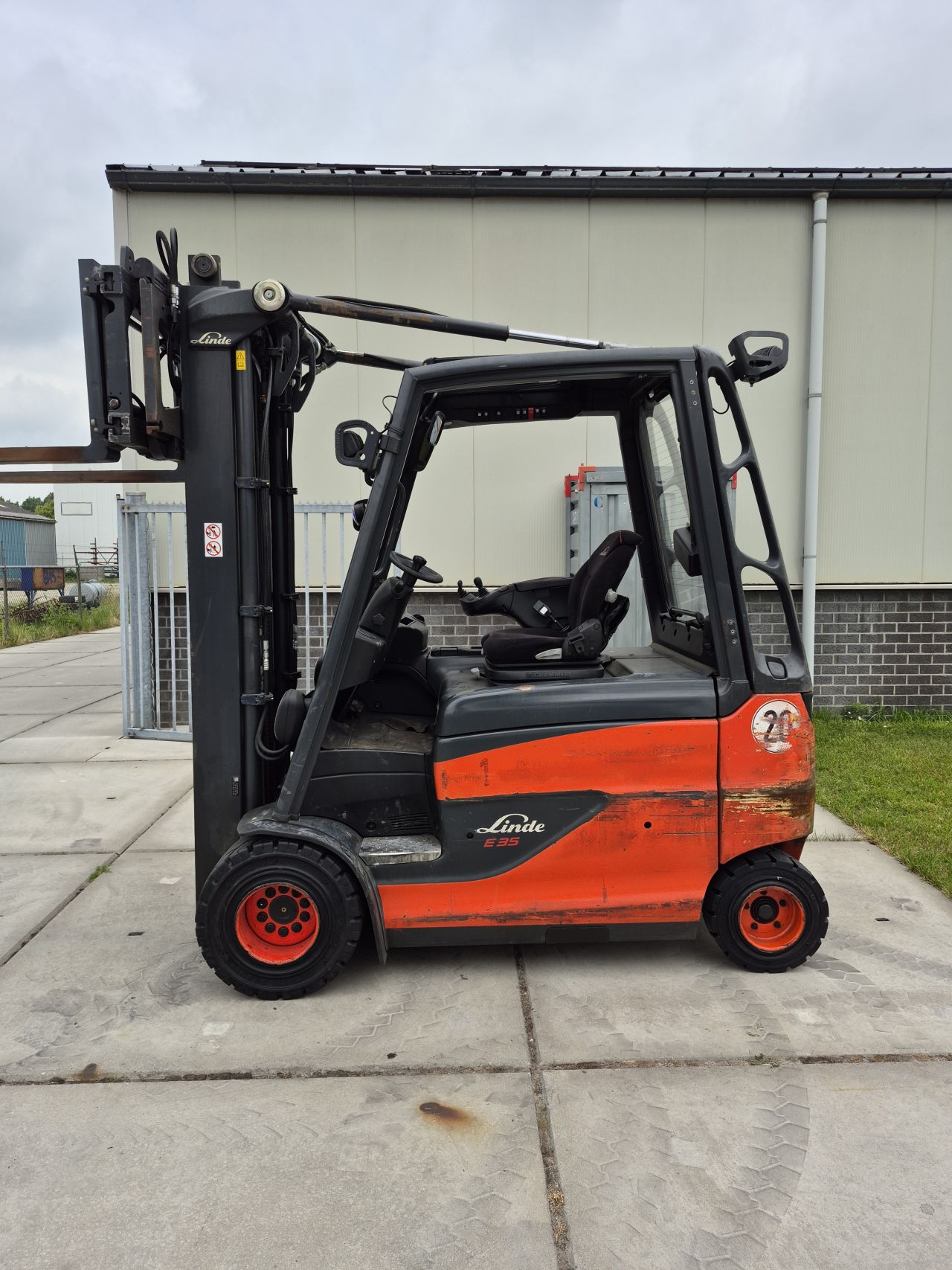 Linde E35HL-01 triplex sideshift vorkversteller bj 2015