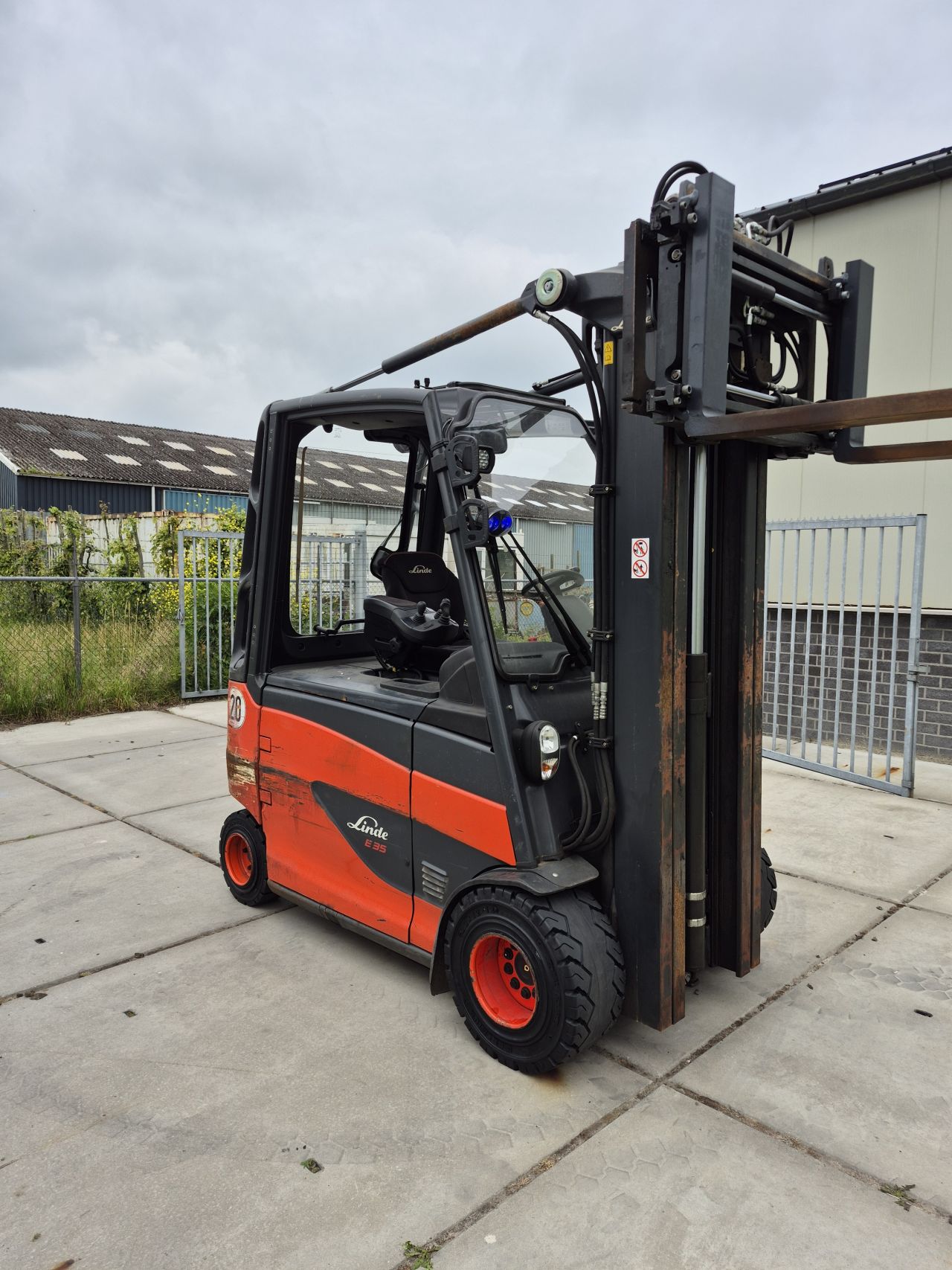 Linde E35HL-01 triplex sideshift vorkversteller bj 2015