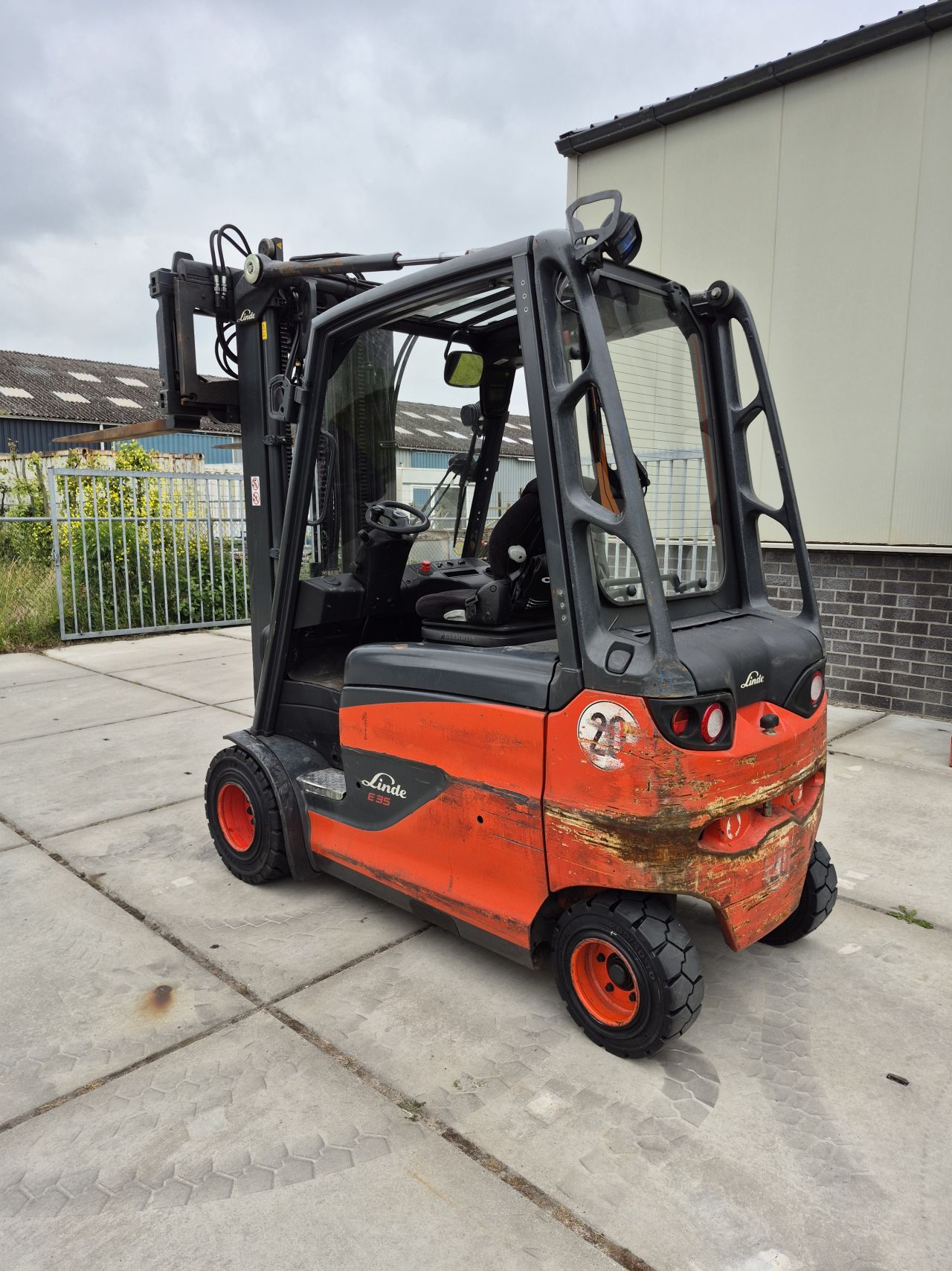 Linde E35HL-01 triplex sideshift vorkversteller bj 2015