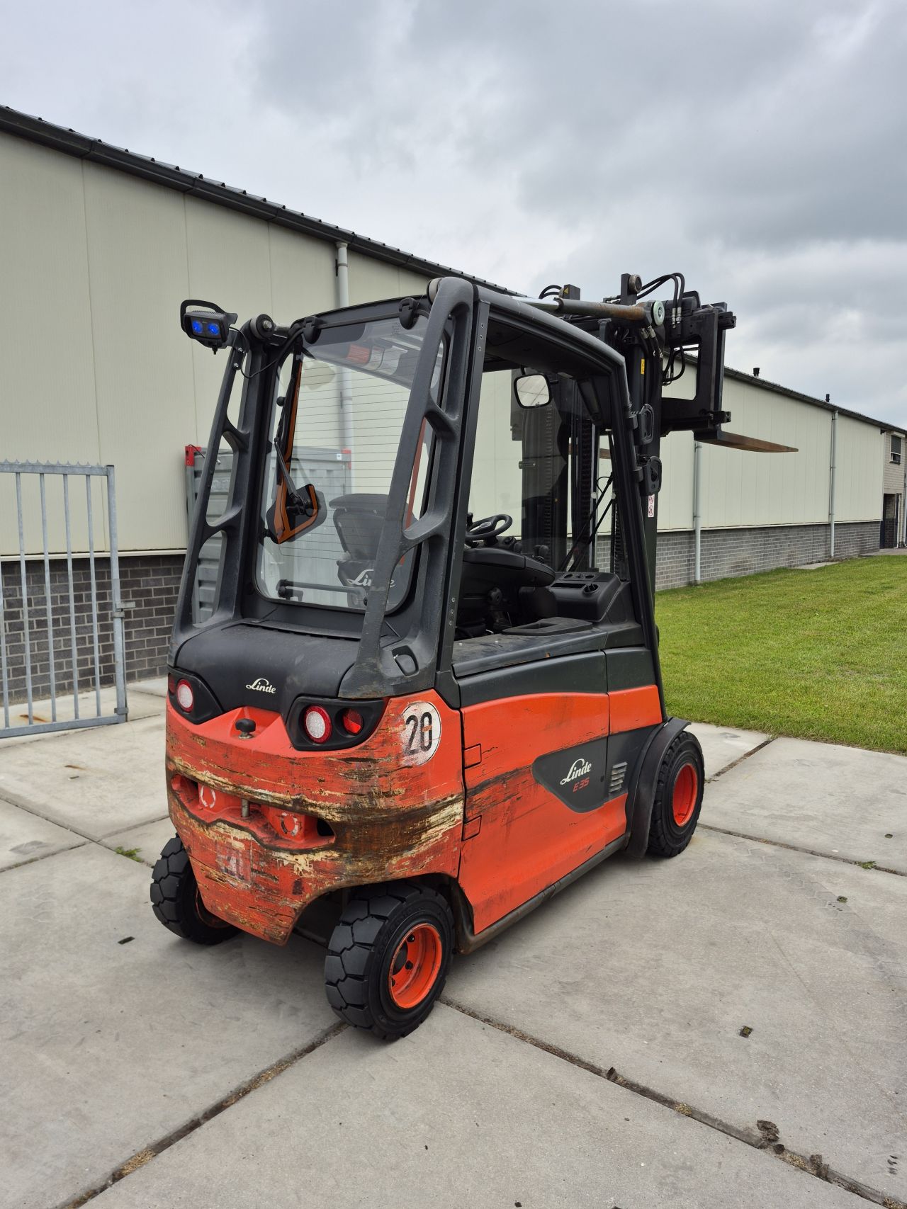 Linde E35HL-01 triplex sideshift vorkversteller bj 2015
