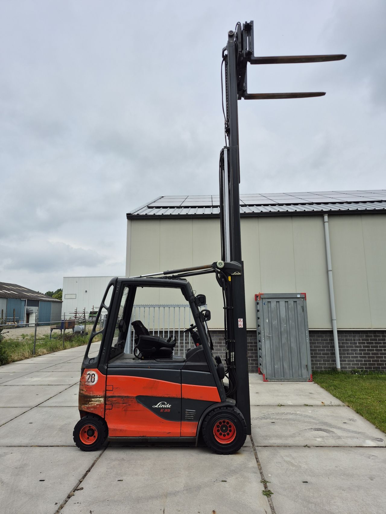 Linde E35HL-01 triplex sideshift vorkversteller bj 2015