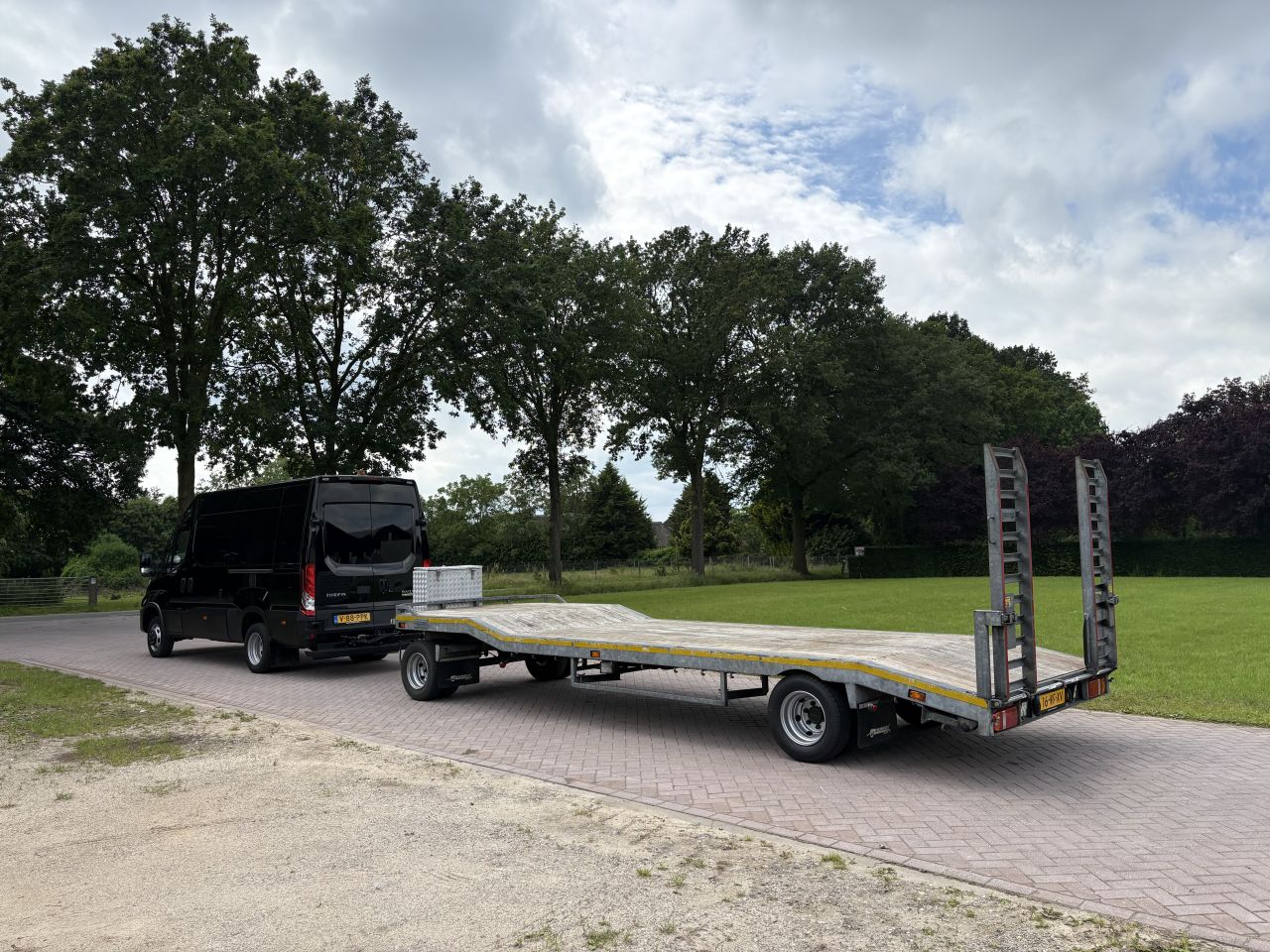 Iveco Daily 50C18 lucht geremd 11.9 ton - schamel 8 TON