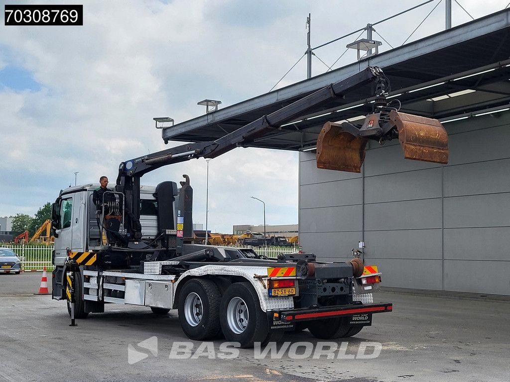 Mercedes Actros 2532 6X2 NL-Truck HMF 1643 Z2 Crane Kran 21 tons VDL Hooklift Lift-Axle Euro 5
