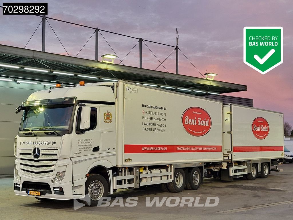 Mercedes Actros 2643 6X2 NL-Combi Frigoblock FB-FIL2 2tons Ladebordwand Retarder Automatic Xenon