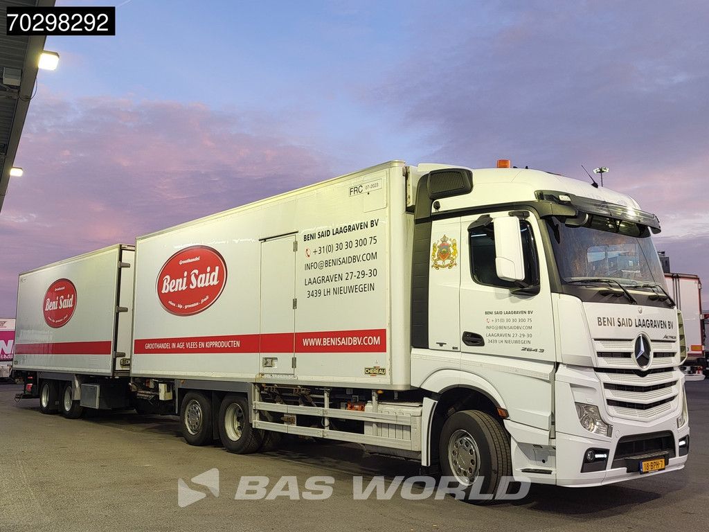 Mercedes Actros 2643 6X2 NL-Combi Frigoblock FB-FIL2 2tons Ladebordwand Retarder Automatic Xenon