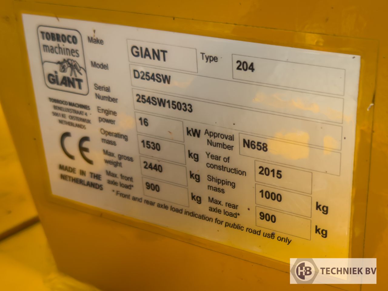 GIANT D254SW | Gereviseerde motor | Bouwjaar 2015