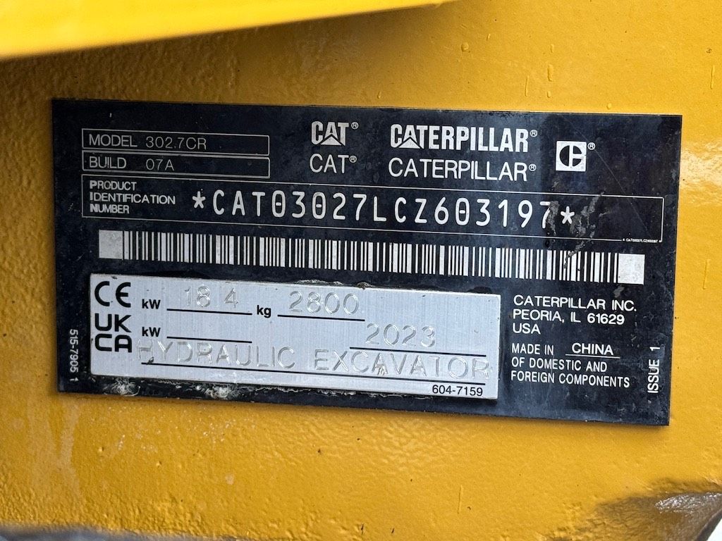 CAT 302.7 CR A/C