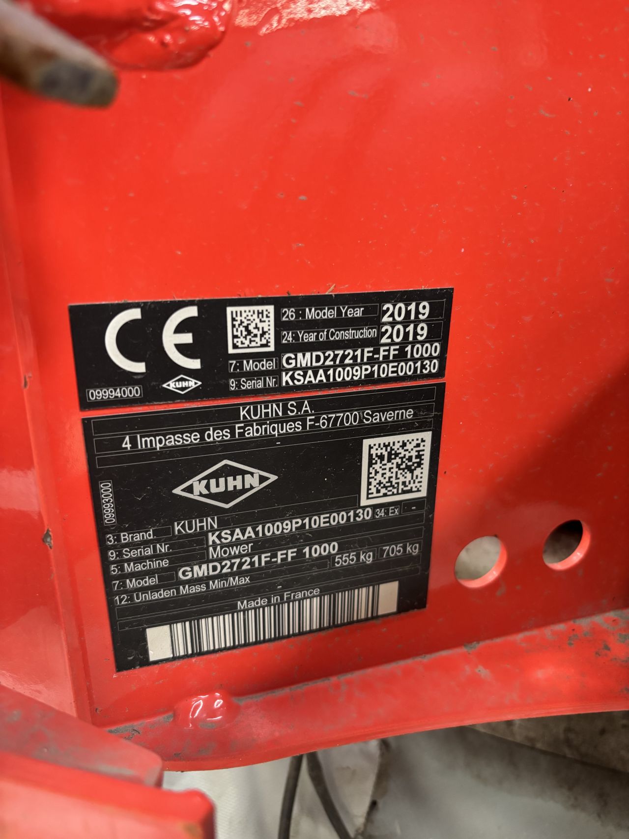 Kuhn gmd 2721 F maaier frontmaaier 2.70 meter