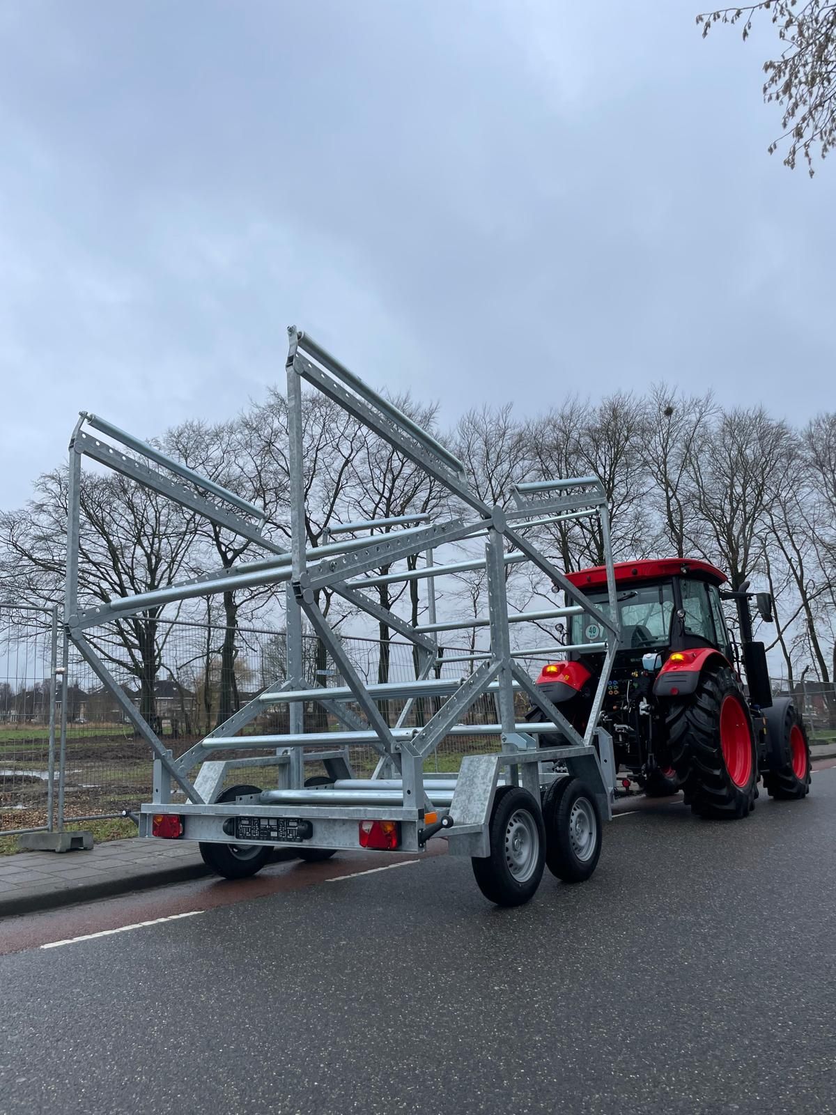 Pipe Drum Pipe Coil Transport Trailers Heavy Duty 3500 kg