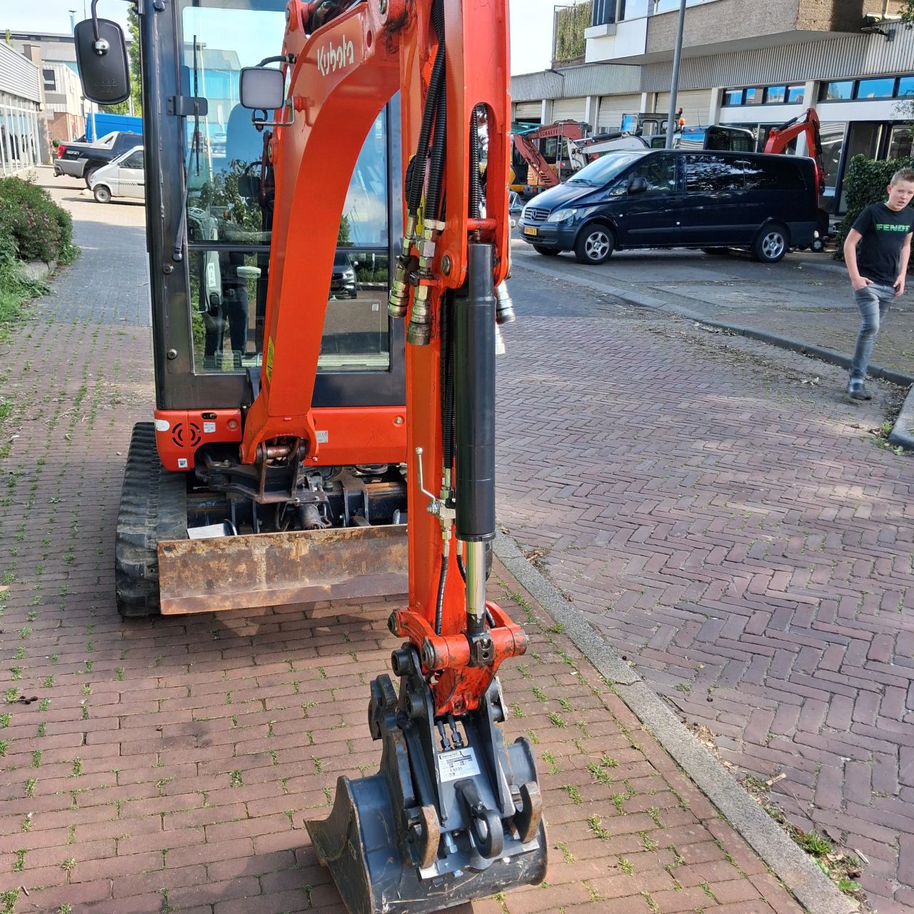 Kubota Kx019-4 Minigraver met sloop sorteer proportioneel.