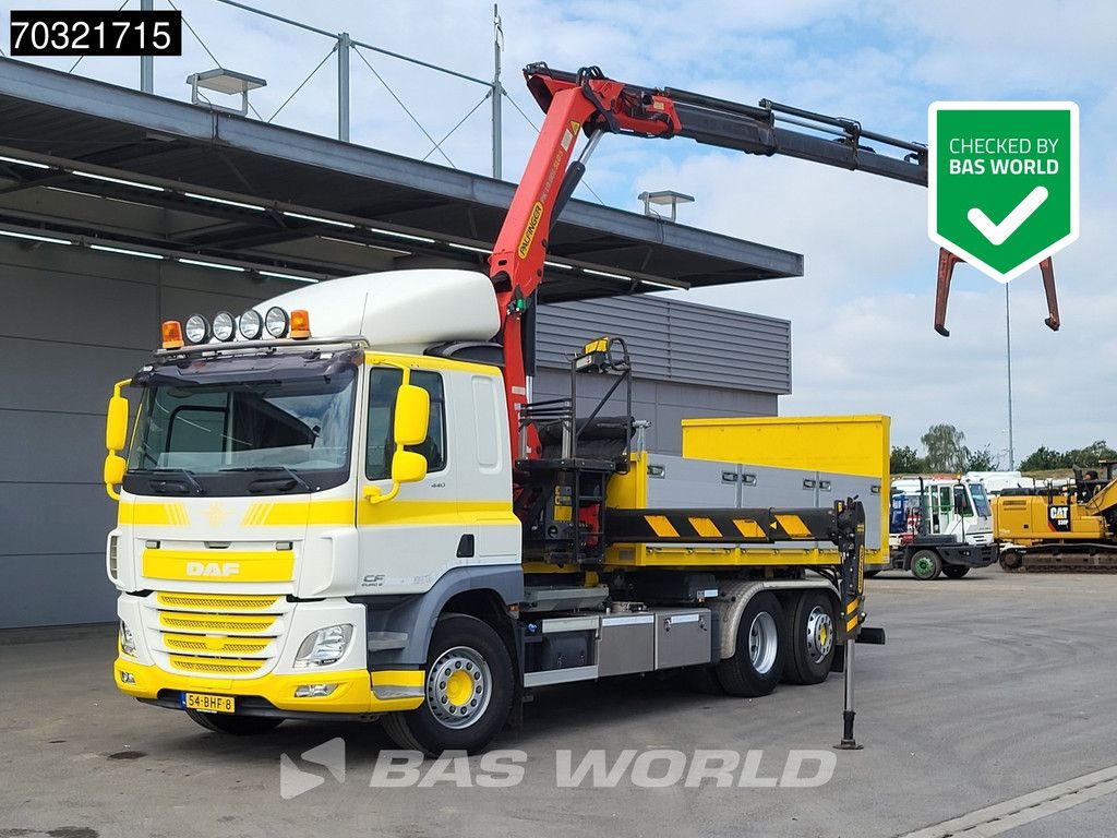 DAF CF CF 440 6X2 Palfinger PK19.001 SLD Hook Crane Container FAN APK 01-2027 Euro 6