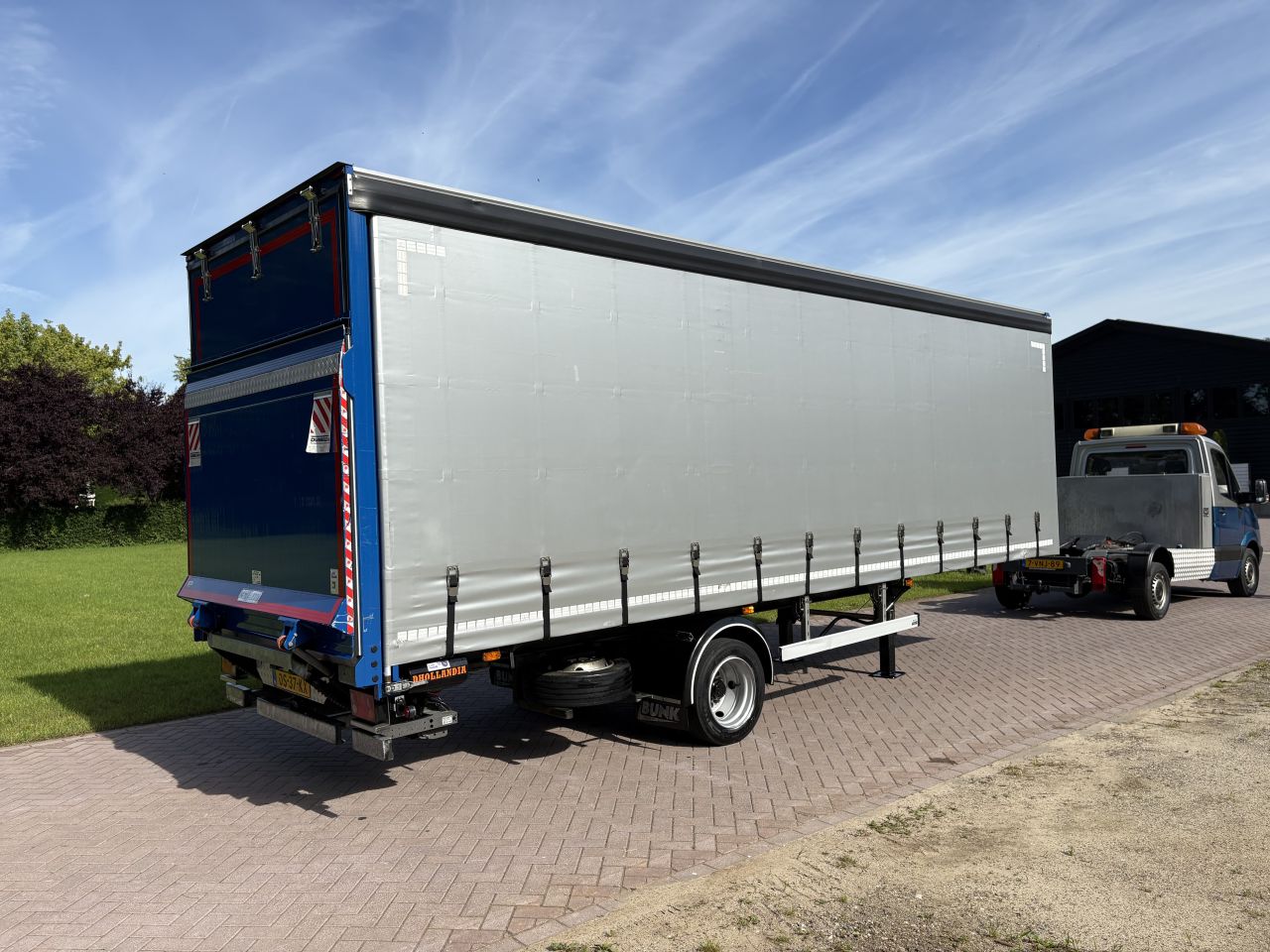 Be oplegger bunk schuifzielen 8 ton met laadklep 1000 kg