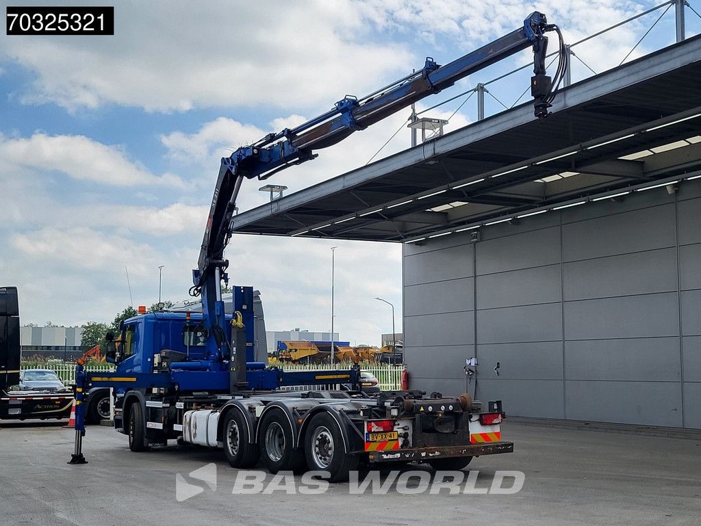 Scania P380 8X2 NL-Truck Hiab 211 E-3 Hipro Kran Crane VDL S-21-6200 hoolift Euro 5