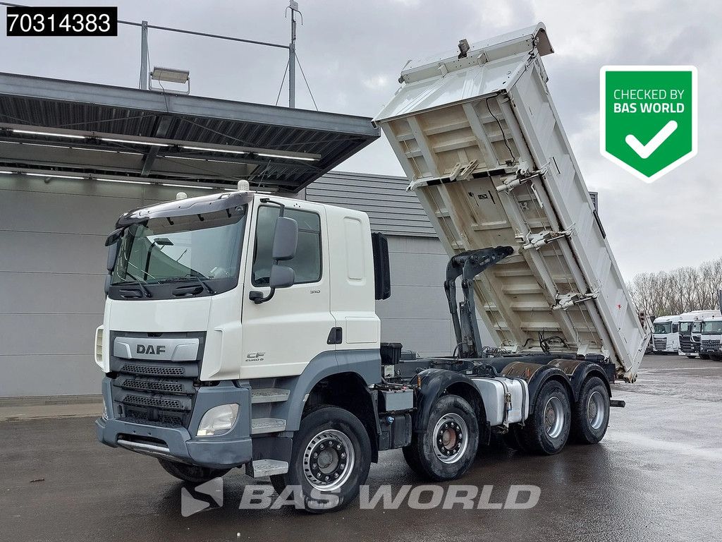DAF CF 510 8X4 12m3 Meiller 2-way tipper Steel suspension Big-Axle Sleepercab Euro 6