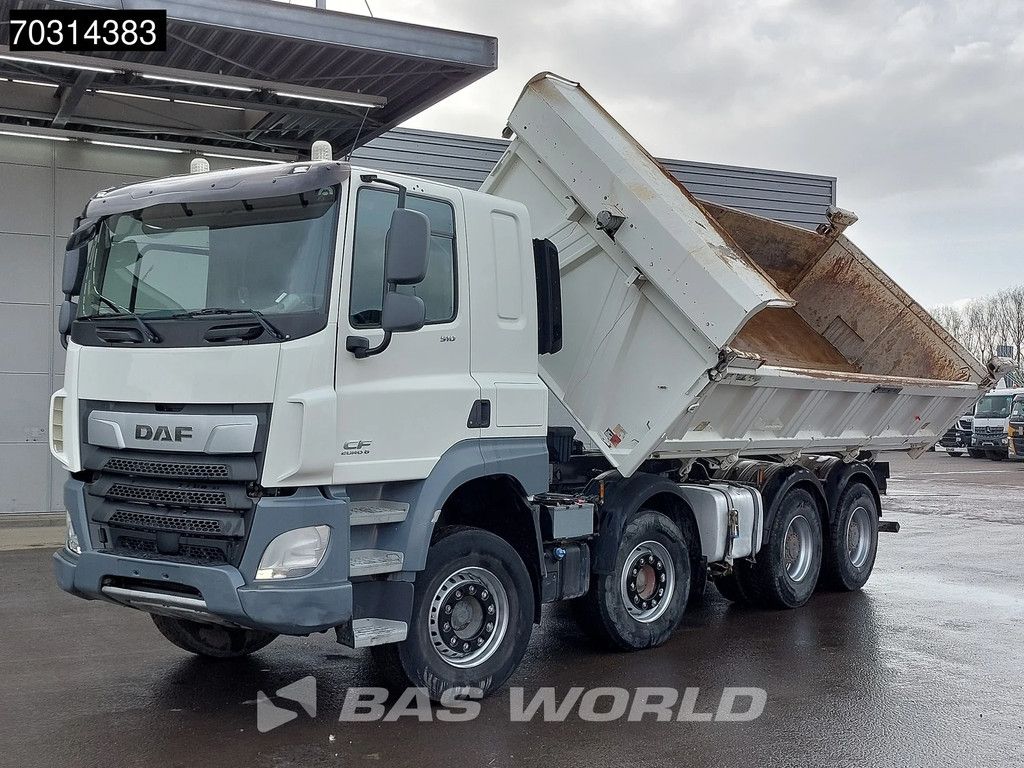 DAF CF 510 8X4 12m3 Meiller 2-way tipper Steel suspension Big-Axle Sleepercab Euro 6