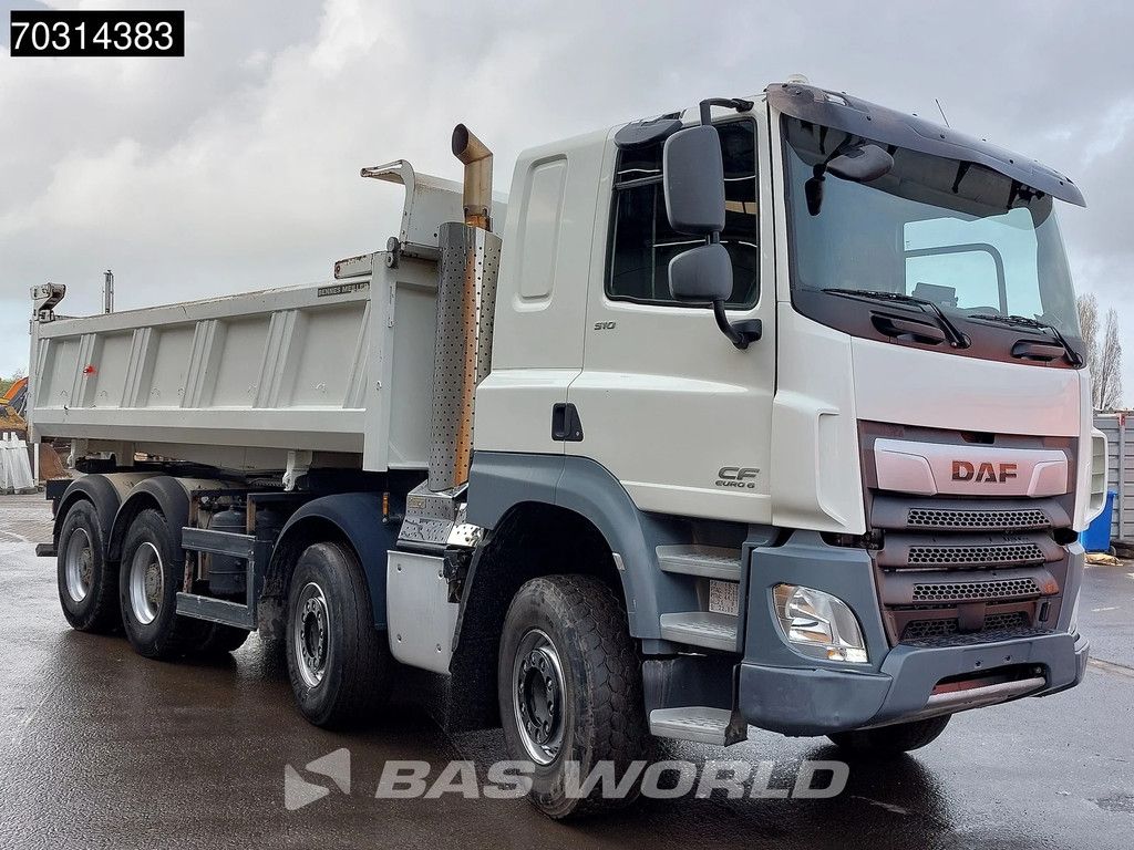 DAF CF 510 8X4 12m3 Meiller 2-way tipper Steel suspension Big-Axle Sleepercab Euro 6