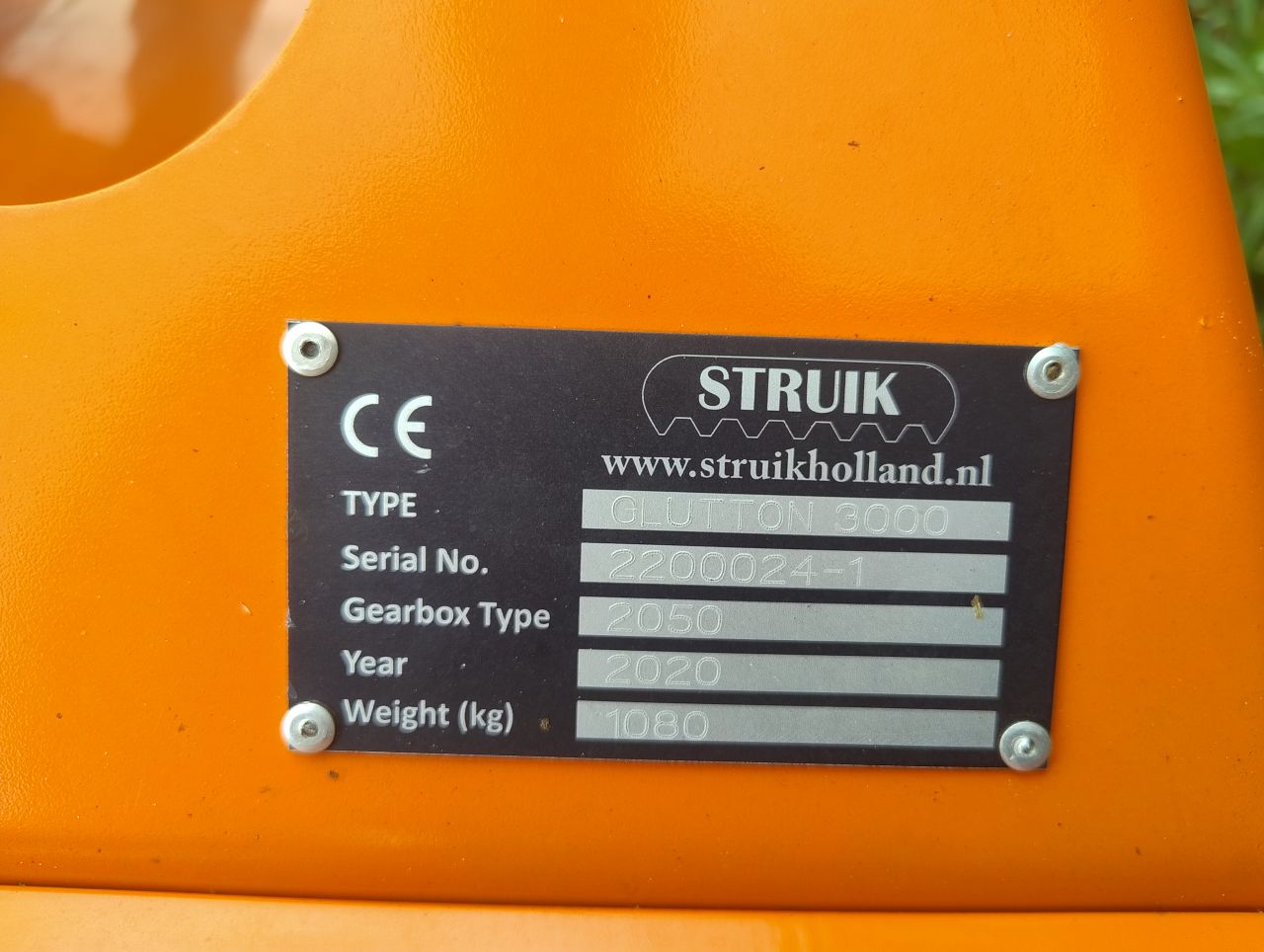 Struik Glutton 3000 4-rijige loofklapper BJ2020
