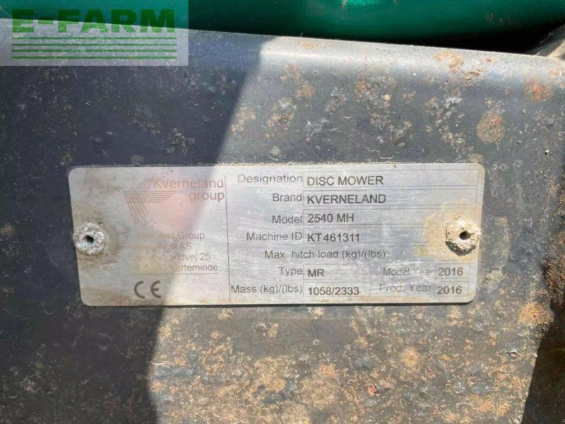 Kverneland 2540mh profit