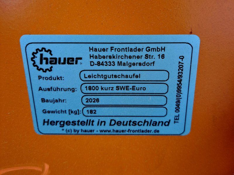 Hauer Leichtgutschuafel 1800 kurz
