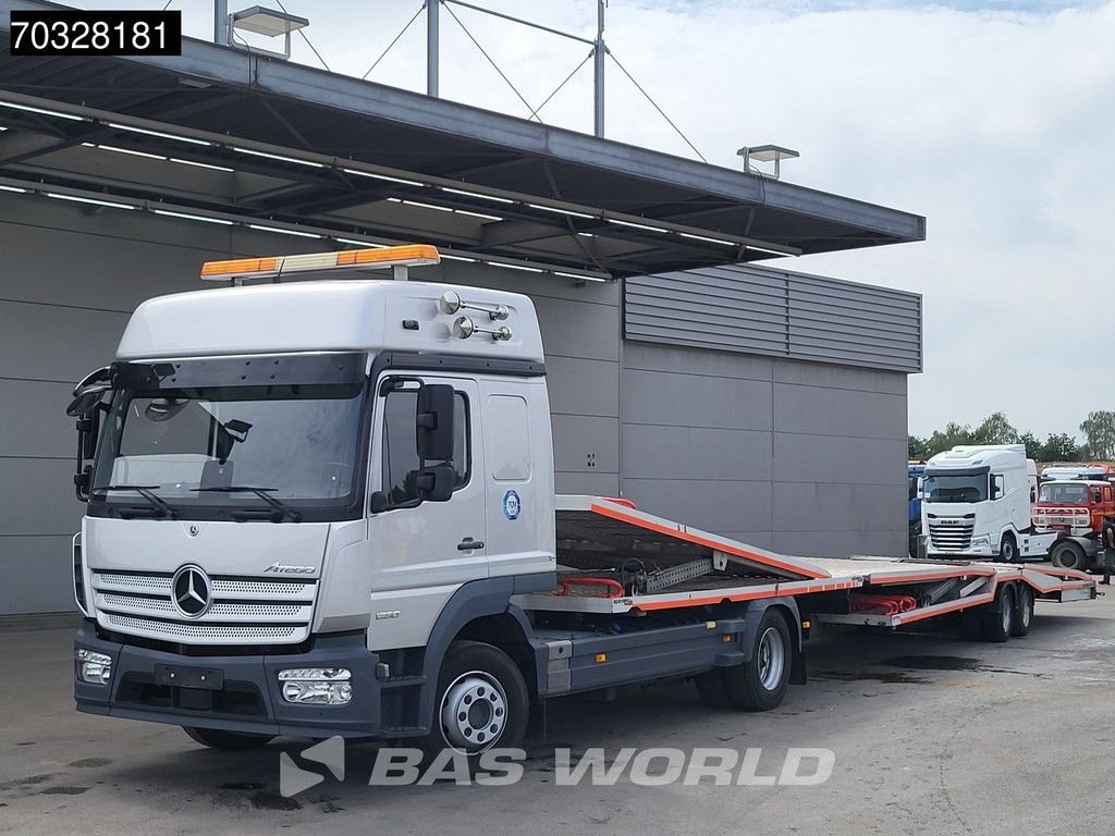 Mercedes Atego 1230 4X2 Kuvvetli car transporter 6 spots Hydraulic Winch Automatic Euro 6