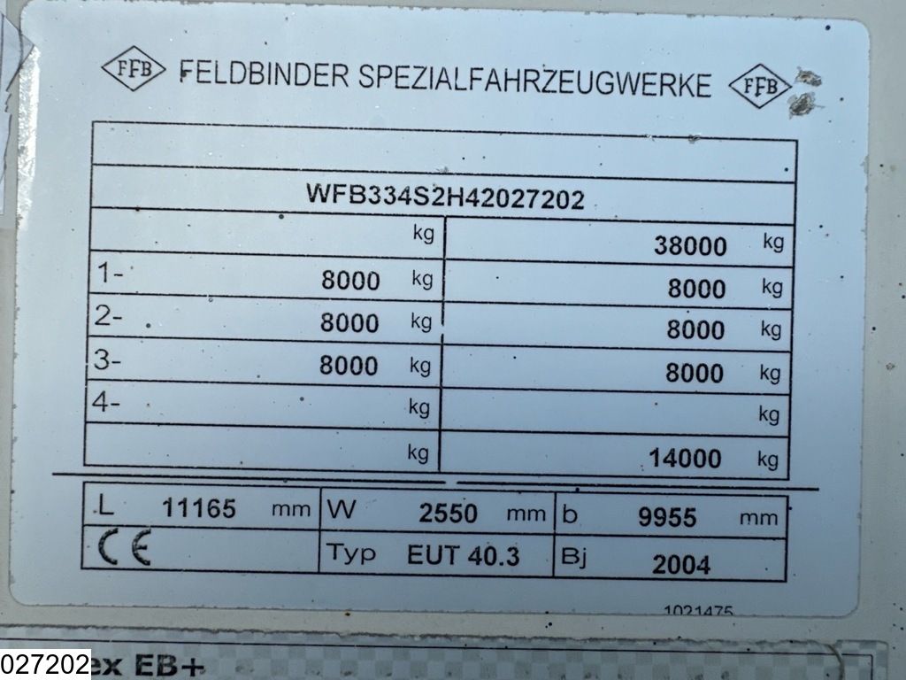 Feldbinder Silo 40.000 L, 1 Comp