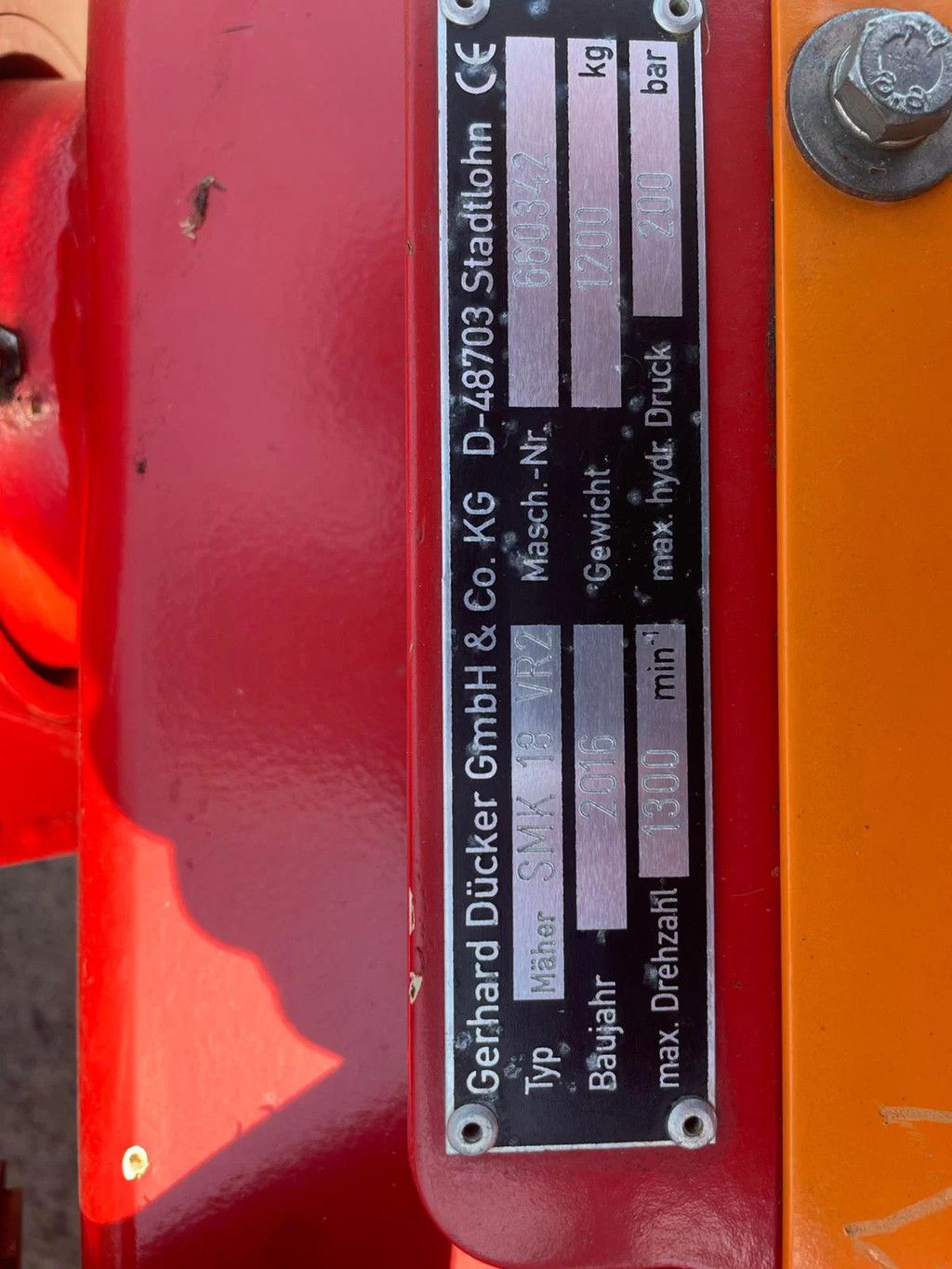 Dücker SMK18VR2 Front klepelmaaier brede klepels