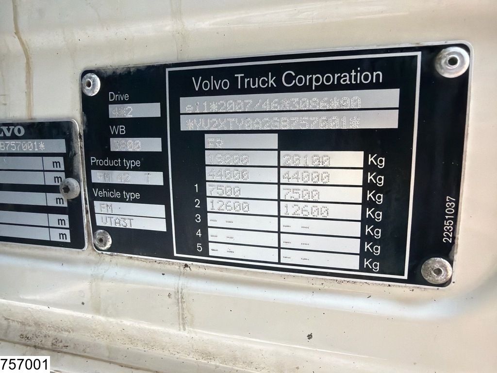 Volvo FM 460 EURO 6, Lohr, PTO
