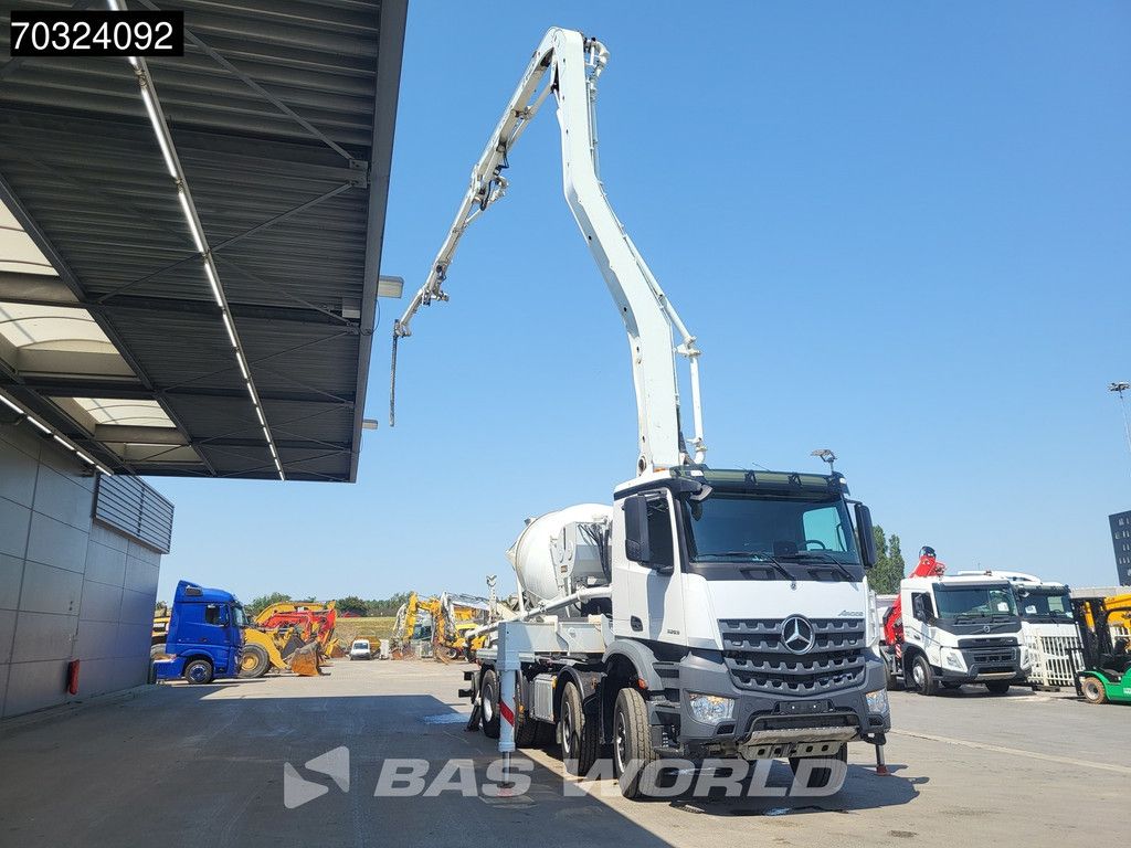 Mercedes Arocs Arocs 3253 8X4 28mtr CIFA MK28L-80-RH-PB607 PUMI 8m3 Mixer Full Steel Euro 6