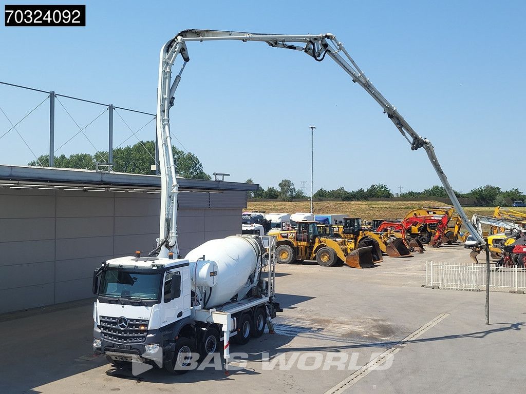Mercedes Arocs Arocs 3253 8X4 28mtr CIFA MK28L-80-RH-PB607 PUMI 8m3 Mixer Full Steel Euro 6