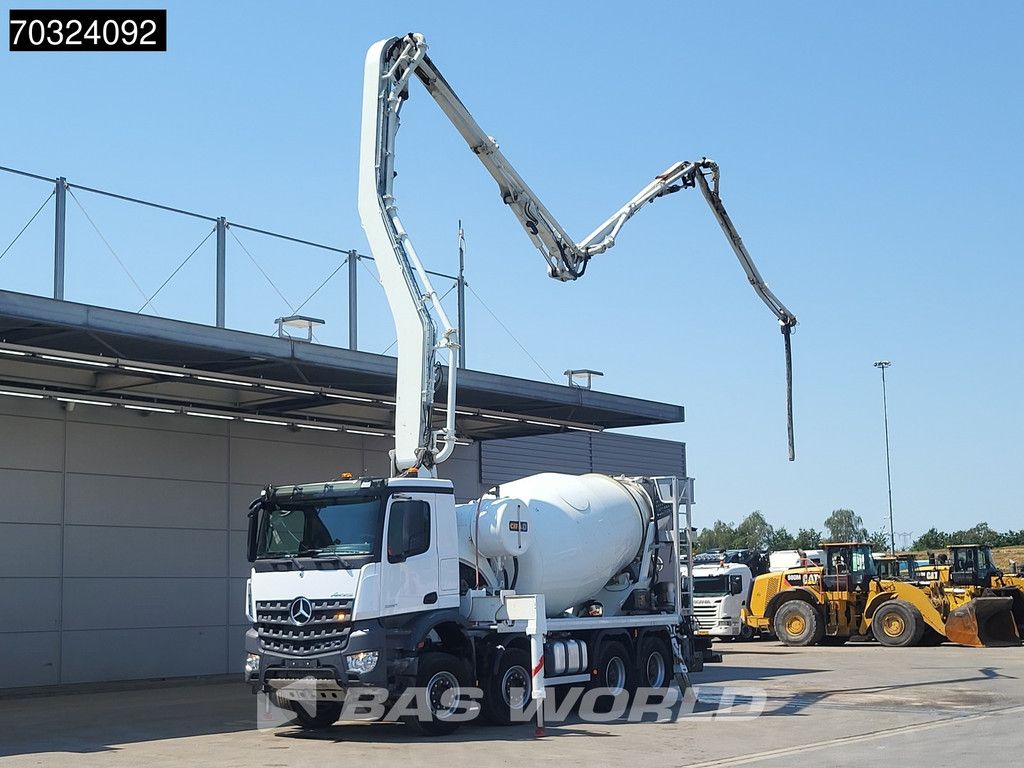 Mercedes Arocs Arocs 3253 8X4 28mtr CIFA MK28L-80-RH-PB607 PUMI 8m3 Mixer Full Steel Euro 6