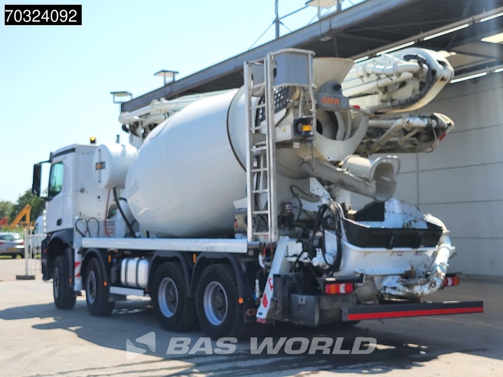 Mercedes Arocs Arocs 3253 8X4 28mtr CIFA MK28L-80-RH-PB607 PUMI 8m3 Mixer Full Steel Euro 6