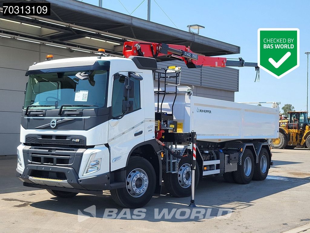 Volvo FMX FMX 420 8X4 NEW RHD! Fassi F145Z.0.22 E-ACTIVE Crane 13m3 KH-Kipper VEB+ Euro 6