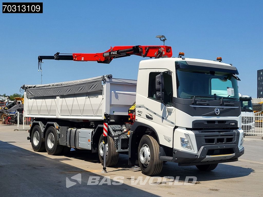 Volvo FMX FMX 420 8X4 NEW RHD! Fassi F145Z.0.22 E-ACTIVE Crane 13m3 KH-Kipper VEB+ Euro 6