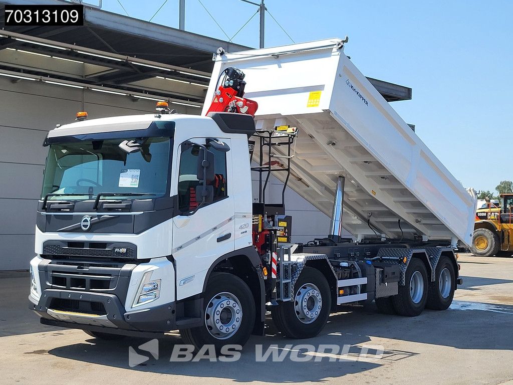 Volvo FMX FMX 420 8X4 NEW RHD! Fassi F145Z.0.22 E-ACTIVE Crane 13m3 KH-Kipper VEB+ Euro 6