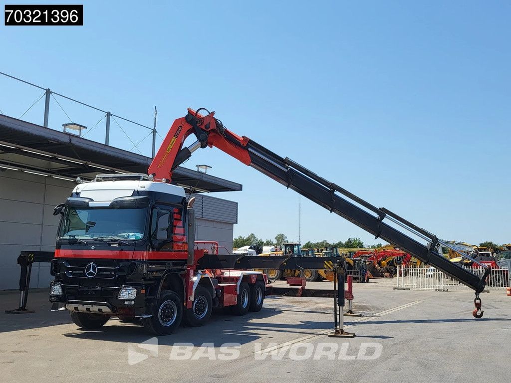 Mercedes Actros 4151 8X8 8x8 Palfinger PK150002 Crane Kran Full Steel Automatic Euro 5