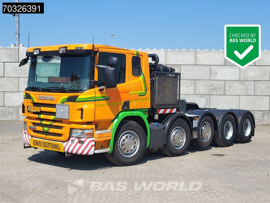 Scania P P420 10X4 150T! Full-Air Retarder Lift+Lenkachse PTO Standklima Leder