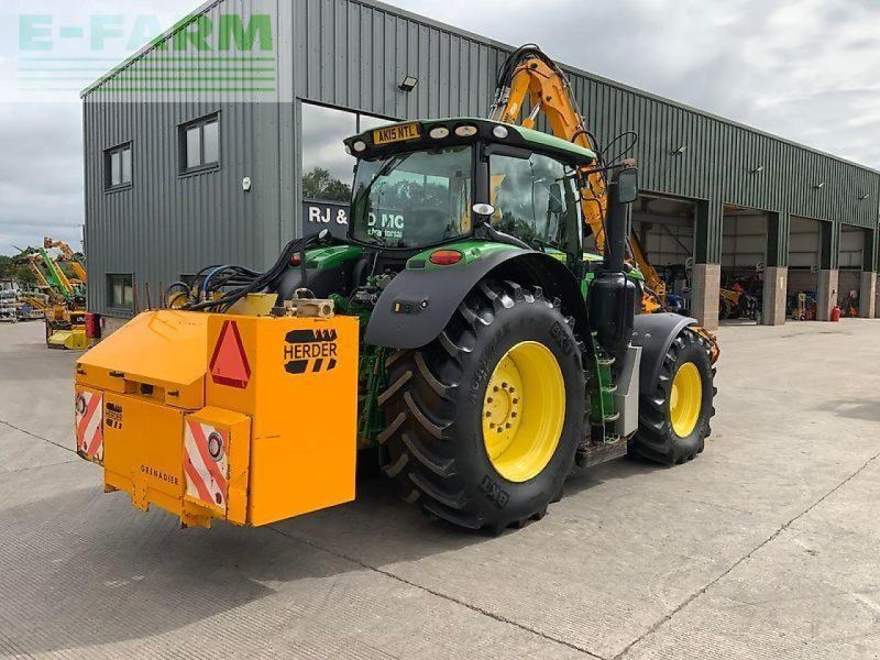 John Deere 6195r c/w herder mounted hedge trimmer (st26503)