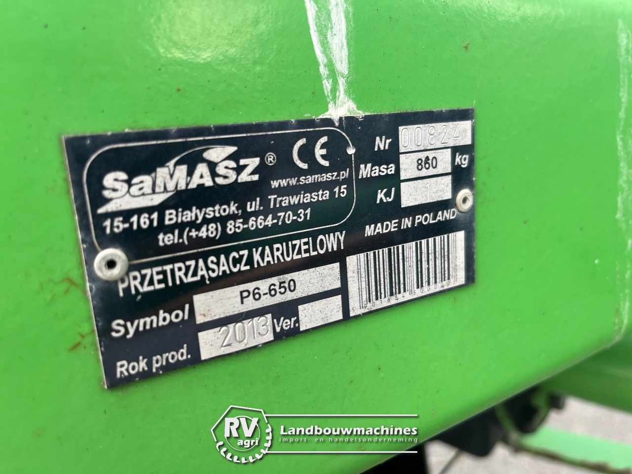 Samasz P6.50 schudder
